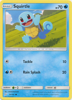 Squirtle 23/181 SM Team Up Pokemon TCG Common - Image 1