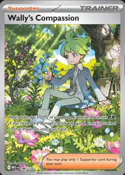 Pokemon TCG Wally's Compassion 186/132 Secret Illustration Rare Mega Evolution - Image 1