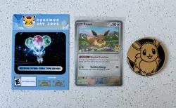 Pokemon Day 2025 Eevee Promo & Coin With Flying Tera GameStop Exclusive Code! - Image 1