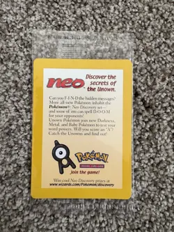 Entei #34 Reverse Holo 2001 Pokemon Neo Discovery Black Star PROMO NEW SEALED - Image 1