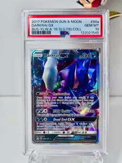 2017 Pokemon Sun&Moon Darkrai GX Bus-YlW.A 18 SLG FIG Collection PSA 10 - Image 1