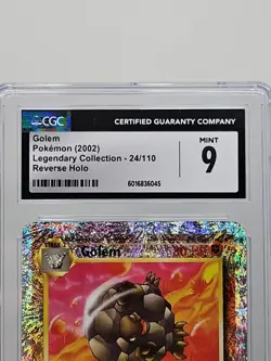 Golem 24/110 Legendary Collection Reverse Holo Pokemon 2002 CGC 9 Mint - Image 2