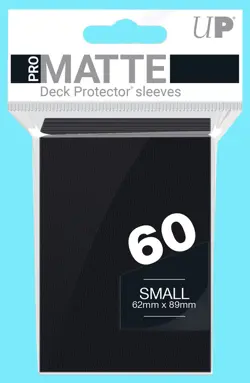 Ultra Pro 60 BLACK PRO-MATTE Small Size Deck Protector NEW Yugioh Card Sleeves - Image 1