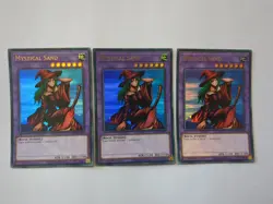 3 x GFP2-EN119 Mystical Sand Ultra Rare 1st Edition YuGiOh Playset - Image 1