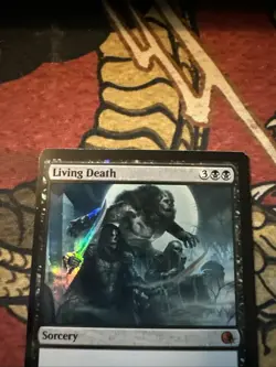 Mtg Magic Foil From The Vault Living Death Miscut Hologram Misprint Error Card - Image 3