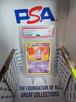 Pokemon XY Evolutions Nidorino Card 44/108 2016, Regular PSA 9 - Image 1