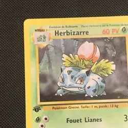 Herbizarre French 1st Edition Pokemon Card Ivysaur Base Set 30/102 - Image 3