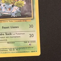 Herbizarre French 1st Edition Pokemon Card Ivysaur Base Set 30/102 - Image 5