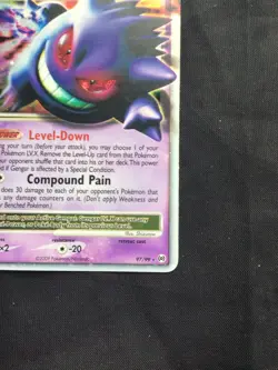 Pokemon Cards: Arceus Rare Holo: Gengar Lv. X 97/99 - Image 5