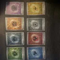 Pokemon TCG Galaxy Swirl Holo Energy Lot (SVE En) 8 Cards!! - Image 1