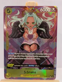 One Piece Card Game: S-Snake S Snake Custom Card Rare HQ Proxy Luffy OP08-112 - Image 1