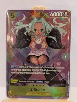 One Piece Card Game: S-Snake S Snake Custom Card Rare HQ Proxy Luffy OP08-112 - Image 4