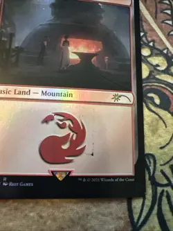 Mtg Magic Secret Lair Mountain 487 Misprint Error Ink Smudge Card - Image 2