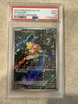 Pokemon TCG Paldea Evolved Magikarp PSA 9 Illustration Rare Card - Image 1