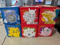 Set Of 6 Pokemon 23K Gold Plated Trading Card 1999 Limited Edition Original - Image 1