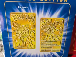 Set Of 6 Pokemon 23K Gold Plated Trading Card 1999 Limited Edition Original - Image 3