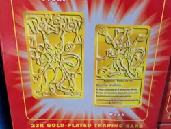 Set Of 6 Pokemon 23K Gold Plated Trading Card 1999 Limited Edition Original - Image 5