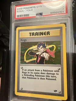 PSA 7 Pokemon [Wizards Of The Coast] Gym Challenge Holo Card #19 Koga WOTC - Image 4
