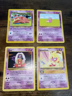 Pokemon TCG Lot 1st Generation (4 Cards) Slowpoke Jynx Smoochum - Image 1