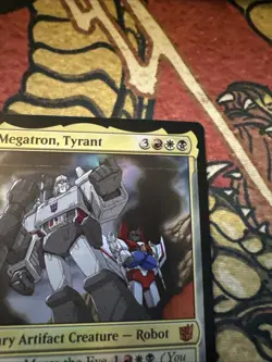 Mtg Magic Megatron Tyrant Foil Misprint Error Print Line Card - Image 3