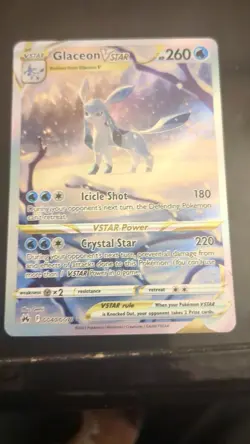 Pokemon TCG Crown Zenith Galarian Gallery Glaceon VSTAR Holo Card GG40/GG70 - Image 1