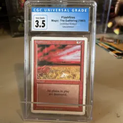 MTG Unlimited Edition Flashfires CGC 3.5 Very Good+ 1993 - Graded Magic Card - Image 1