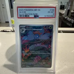 Pokemon TCG Obsidian Flames Gloom 198/197 Holo Illustration Rare Card PSA 6 - Image 1