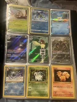 Pokemon Binder Collection, About 100 Cards Decent Hits 1st Editions - Image 1