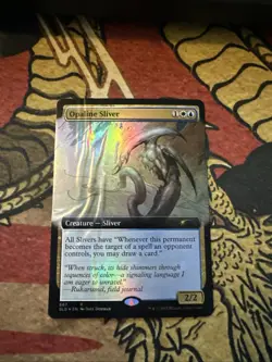 Mtg Magic Secret Lair Opaline Sliver Misprint Error Adhesive Error Card - Image 1