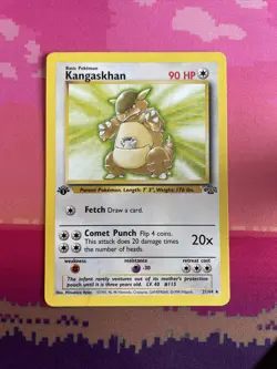Pokemon Card Kangaskhan Jungle 1st Edition Rare 21/64 Near Mint - Image 1