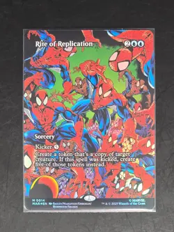 Rite Of Replication M0014 Foil (Borderless) Marvel Spider-Man MTG NM/M - Image 1