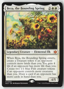 MTG - Beza, the Bounding Spring M Bloomburrow 2 LP-NM - Image 1