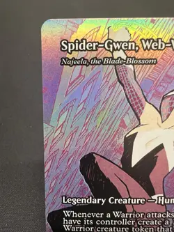 Spider-Gwen, Web-Warrior - Najeela, the Blade-Blossom (Borderless FOIL) MGT - Image 3