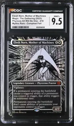 Elesh Norn, Mother of Machines (Borderless, Compleat Foil) - CGC Mint+ 9.5 - Image 1