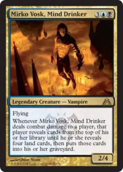 MTG Mirko Vosk, Mind Drinker - Foil, Dragon's Maze, Moderately Played, English - Image 1