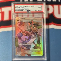 2017 Pokemon Sun And Moon Guardians Rising Mallow Full Art PSA 9 - Image 1
