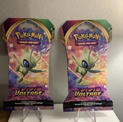 2x Pokemon Sword & Shield Vivid Voltage LOT 2 Booster Packs Sleeved And Sealed - Image 1