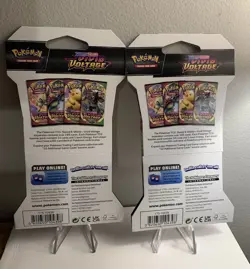 2x Pokemon Sword & Shield Vivid Voltage LOT 2 Booster Packs Sleeved And Sealed - Image 2