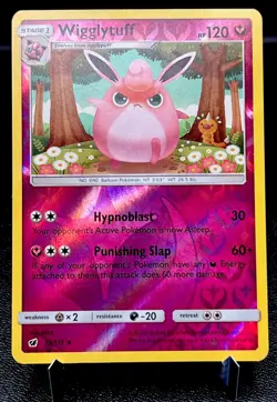 Angry Wigglytuff 72/111 LP Reverse Holo Weedle Art Discontinued Fairy Pokemon! - Image 1