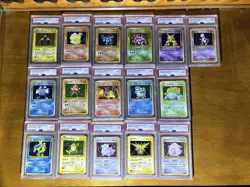 Complete Set Base Pokemon Japanese 1996 PSA9 - All Holo - Image 1