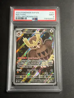 Pokemon TCG - Noctowl 141 - Black Star Promo -PSA 9- Stellar Crown - Image 1