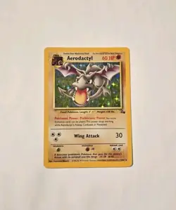 Pokemon Aerodactyl 1/62 Fossil Holo Rare MP - Image 1