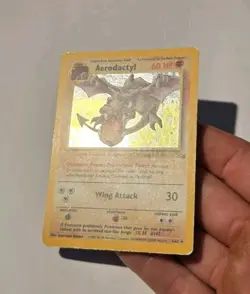 Pokemon Aerodactyl 1/62 Fossil Holo Rare MP - Image 4