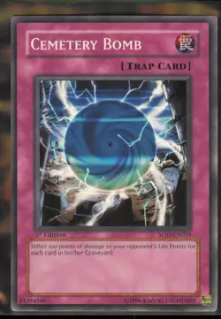 Cemetery Bomb - SOD-EN059 - Common - 1st Edition - NM - Yugioh - Image 1