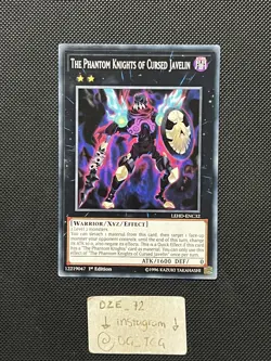 Yugioh - The Phantom Knights Of Cursed Javelin - LEHD-ENC32 Common - 1st Ed - NM - Image 1