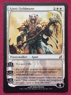 Magic The Gathering LORWYN AJANI GOLDMANE white card MTG - Image 1