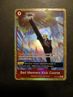 One Piece Card Game TCG PRB02 Bad Manners Kick Course OP04-016 Alt Art M/NM - Image 1