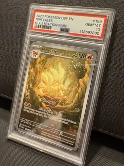 Pokemon TCG Ninetales Obsidian Flames Holo Card 199/197 PSA10 Gem! - Image 2