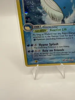 Pokemon Wailord Holo 14/92 ex Legend Maker 2006 Pokemon Card LP 💫SWIRL!💫 - Image 5