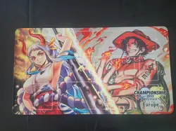 One Piece Card Game Championship 2023 Europe Playmat Yamato Ace New - From USA - Image 1